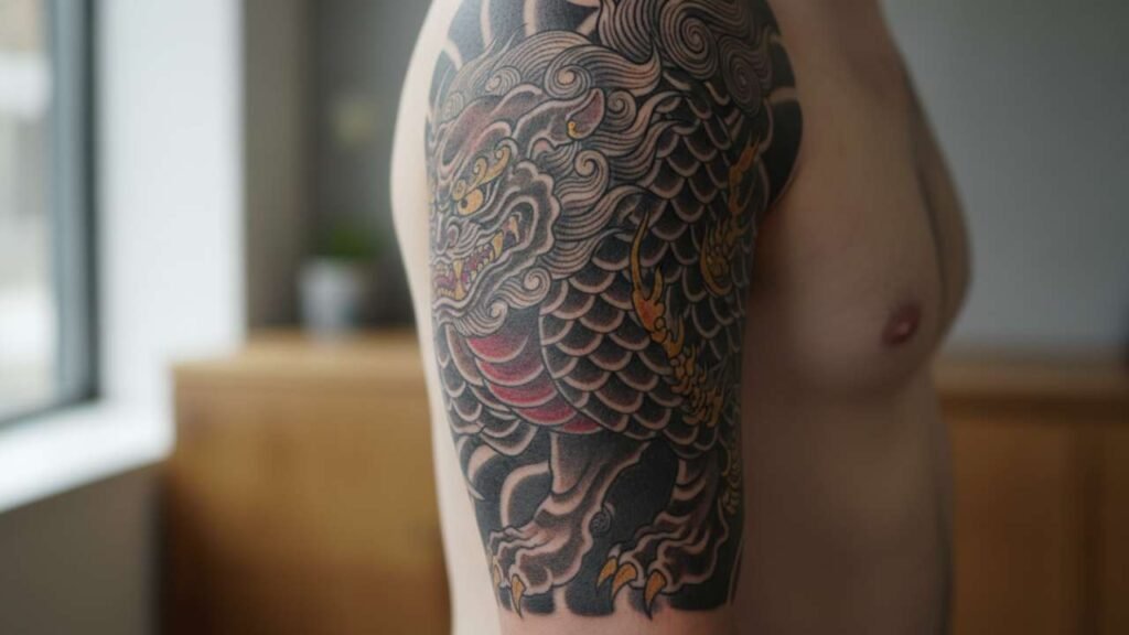 Foo Dog Tattoo